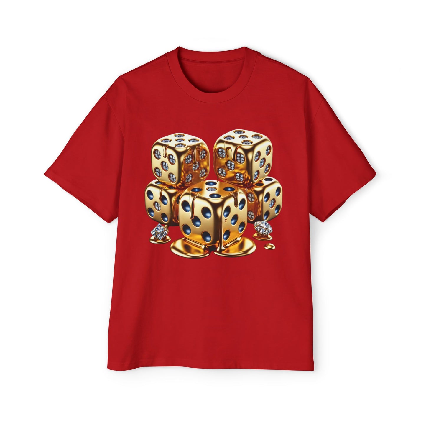 Oversized Melting Gold Dice