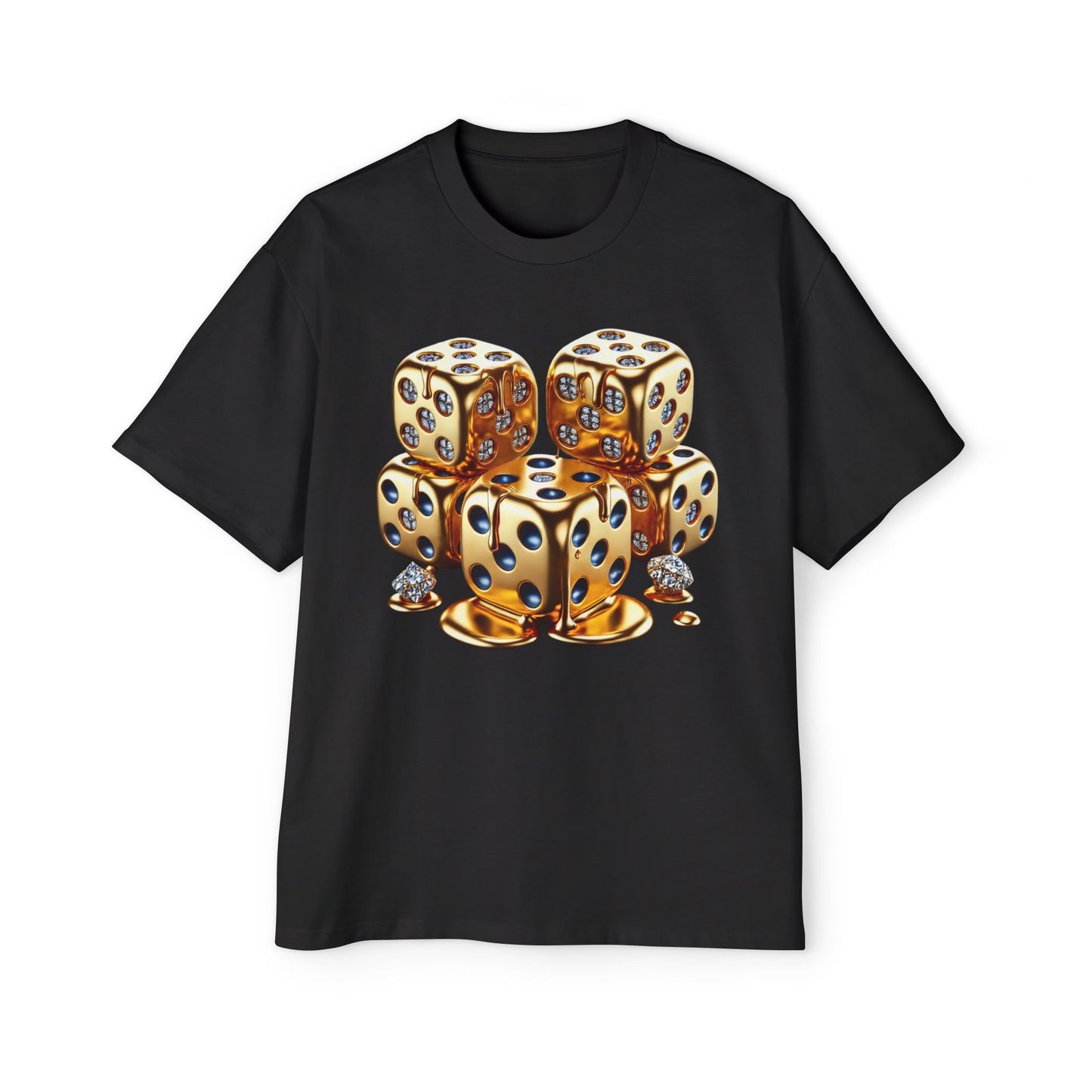 Oversized Melting Gold Dice
