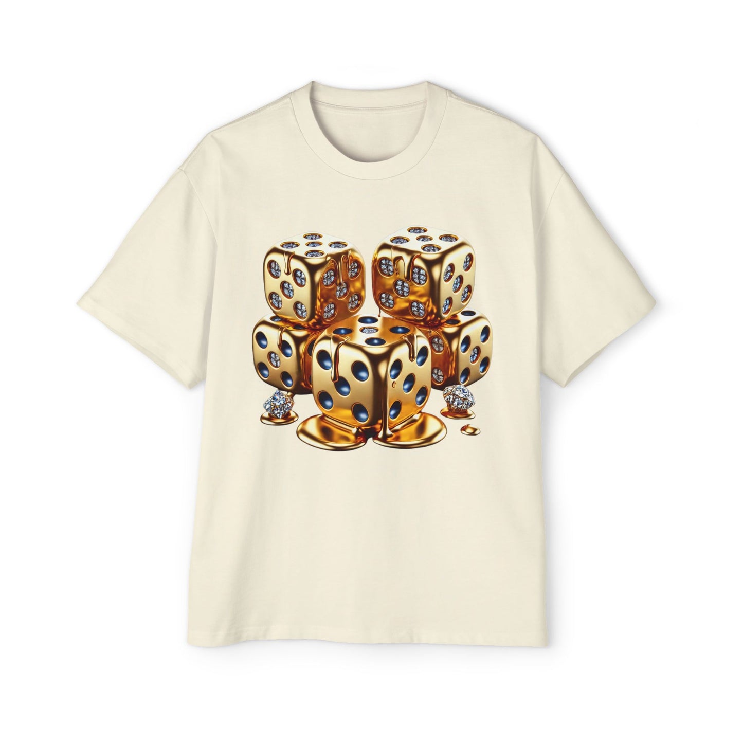 Oversized&nbsp; Melting Gold Dice