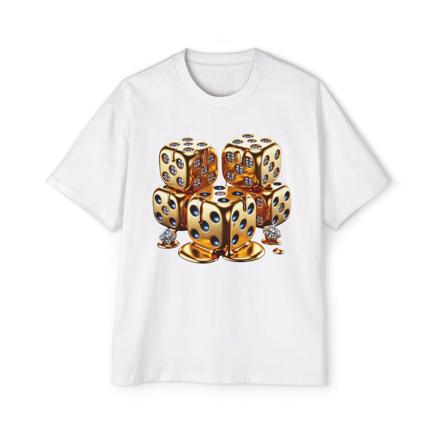 Oversized&nbsp; Melting Gold Dice