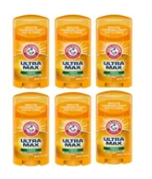 Arm & Hammer Ultra Max Solid Antiperspirant Deodorant, Fresh Scent 1oz - Pack of 6